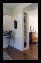 Entry Hall and Dining Room in a new Virginia home, designed by Candace Smith Architect