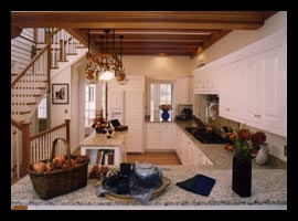 New traditional kitchen in addition to renovated Virginia historic landmark Mt. Ida, addition details, by architect Candace Smith, AIA