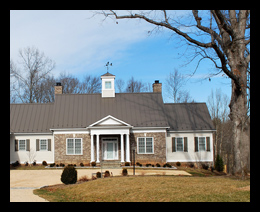 New residence with stone and cupola in Charlottesville, Virginia, designed by Candace Smith Architect