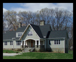 New craftsmen style home in August County, Virginia, designed by Candace Smith Architect