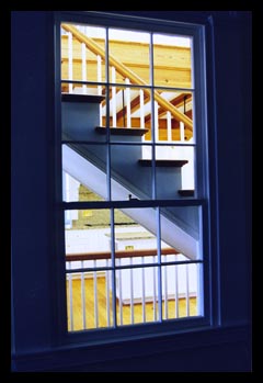 New stairs designed by Candace Smith Architect in renovated historic home in Albemarle County, Virginia